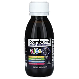 Sambucol, Kids, сироп із чорною бузиною, для дітей від 2 років, ягідний смак, 120 мл, фото 4