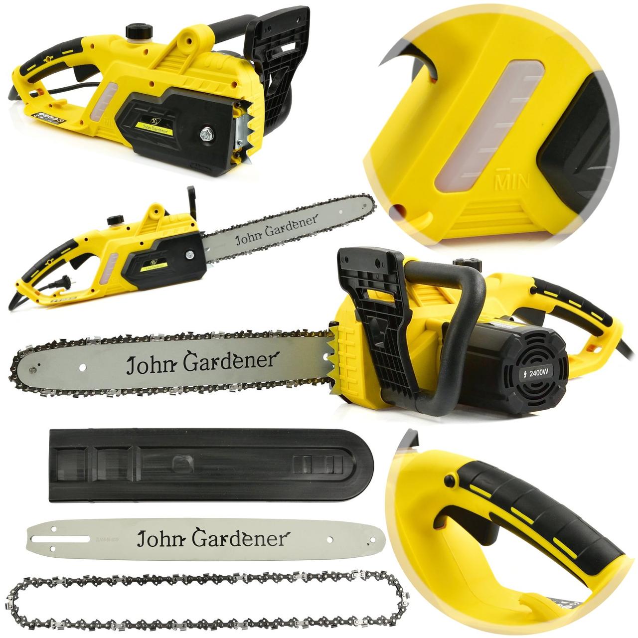 Електрична ланцюгова пила (прямий двигун) 2400 Вт Geko G82008