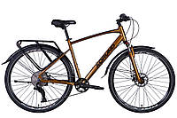 Хит! Велосипед AL 28" Dorozhnik KORUND AM DD кассета рама- " с багажником задн St с крылом Pl 24 (коричневий)