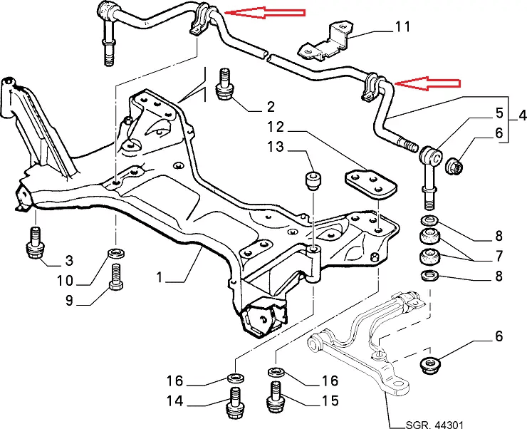 Втулка стабілізатора Fiat Ducato 244, Peugeot Boxer 2, Citroen Jumper 2 (2002-2006), 1338567080, 508183, Autotechteile, Німеччина