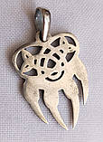 Печатка Велеса (вовча) з чорнінням (без чорніння) з срібла 925-ої проби, фото 5