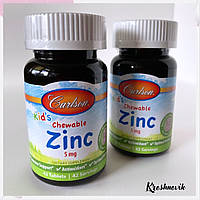 Carlson Zinc kids, цинк для дітей із ягідним смаком, 42 жувальні таблетки