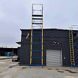 Вишка-тура будівельна 2.0 х 2.0 м 2+1 риштування на колесах, фото 10