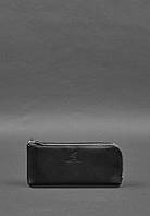 Кожаное портмоне-купюрник на молнии 14.0 Черное BlankNote UL, код: 8132947