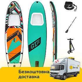 Дошка для SUP серфінгу (305-84-12см, дошка, весло, ручний насос, сумка) SUP-борд Bestway 65377 Бірюзовий