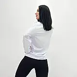 Жіночий однотонний світшот весняно-осінній із двотінки у великих розмірах, фото 7