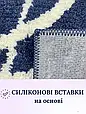 Килимок у ванну з ворсом 40х60 см v25 зебра синя, фото 2