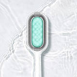 Силіконова щітка для вичісування домашніх тварин Гребінець для сухого та вологого грумінгу котів та собак, фото 4