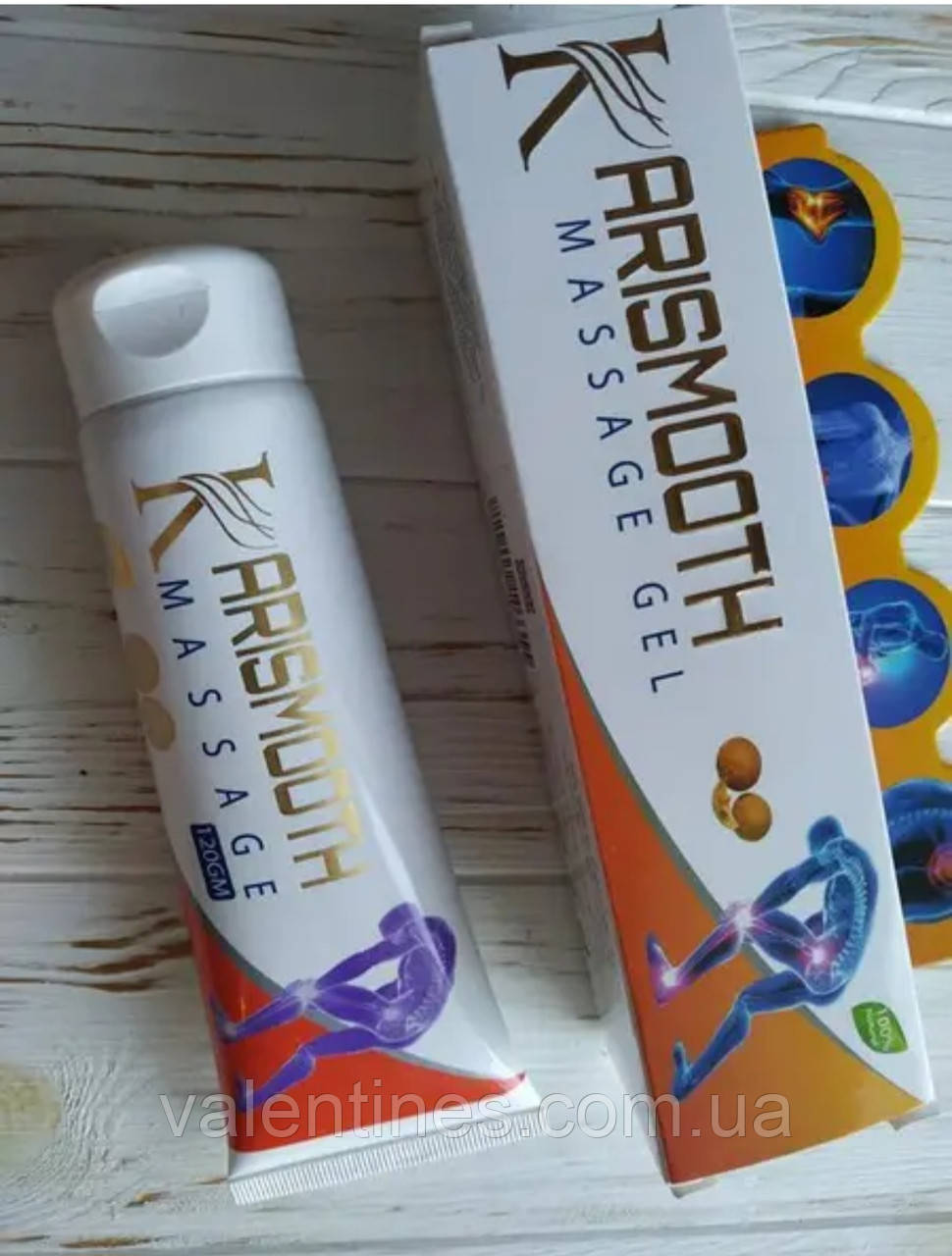 Протиревматична мазь Karismooth massage gel Lotus у разі болів у спині, колінах, плечах і шиї. Єгипет, фото 1