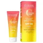 Eveline,, Витамин С, 3х действия, увлажняющий, защитный крем для лица SPF50 на день, 30 мл (7506639)