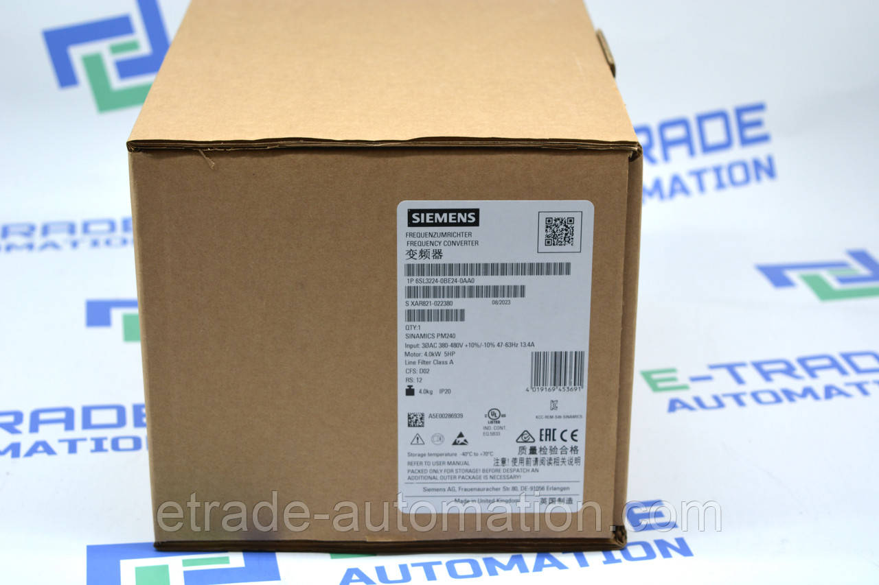 Перетворювач частоти Siemens 6SL3224-0BE24-0AA0, фото 1