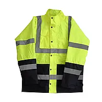 Сигнальна куртка Werk Oxford 300D XL з жовтим капюшоном.