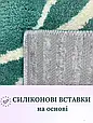 Килимок у ванну з ворсом 40х60 см v20 зебра бірюза, фото 2