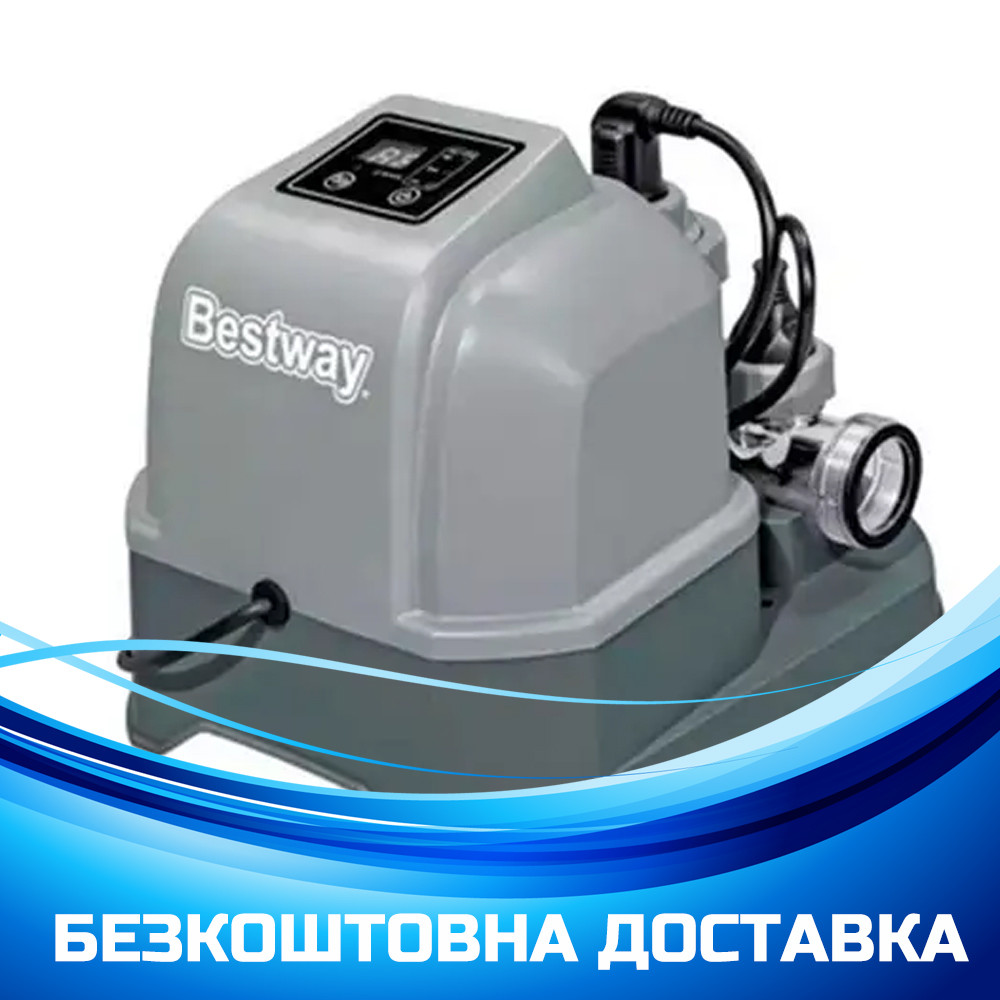 Хлоргенератор-озонатор для басейнів (фільтр-насос грубої очистки, система солоної води) Bestway 58775, фото 1