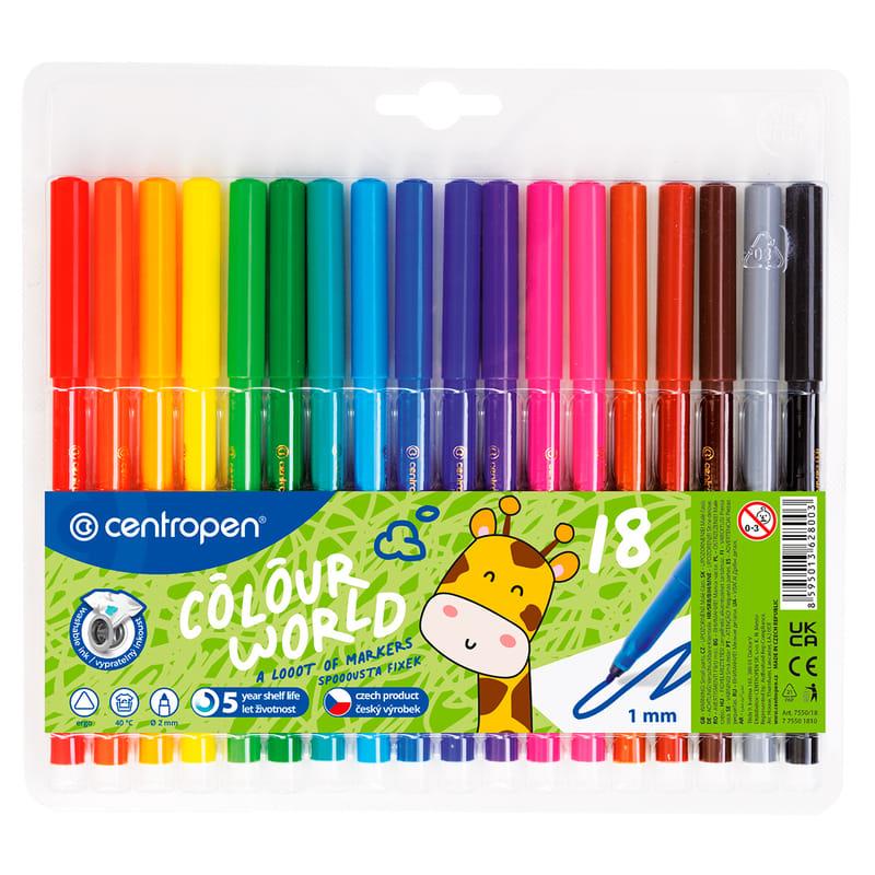 Фломастери 18кол. Centropen 7550.18, фото 1