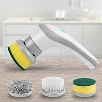 Щётка для мытья посуды с насадами аккумуляторная Electric Cleaning brush