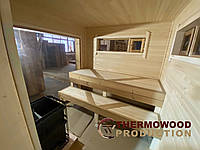 Експериментальний цех Thermowood Production займається виробництвом нових перспективних моделей саун для європейського ринку. Відео