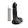 Віброфаломітатор на пульті великий Ділдо на присосці з мошонкою Чорний (21 см), фото 4