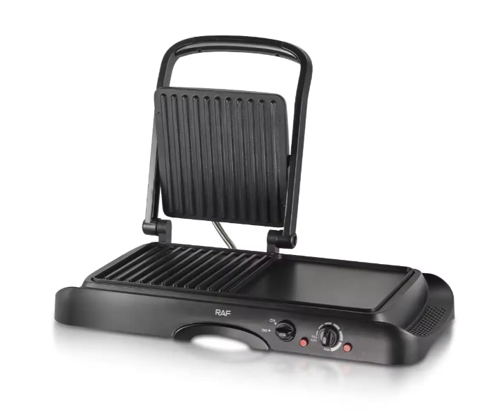Контактний гриль 2 в 1 і полотно для смаження на 1600W електрогриль для кухні RAF R.2695