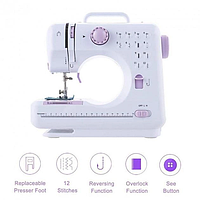Многофункциональная швейная машинка YASM-505A Pro 12 в 1, Электрическая ручная швейная машинка от сети, Drop