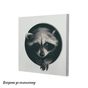 Картина за номерами Riviera Blanca Портрет у віконці. Полоскун 40x40 см (RB-0589)