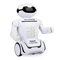 Детская электронная копилка для бумажных денег Робот, игрушечная копилка для детей, сейф копилка для денег, dr