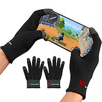 Игровые перчатки от пота (2 шт) с напальчниками Sarafox G02 для игр телефона pubg call of duty standoff 2