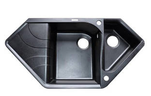 Кухонна мийка Borgio TRZ-1000x500 (чорний металік)