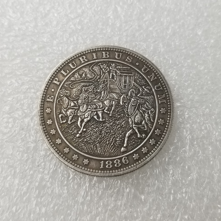 Сувенір монета долар СШАang 1886г "Пограбування". Hobo Coin American Morgan