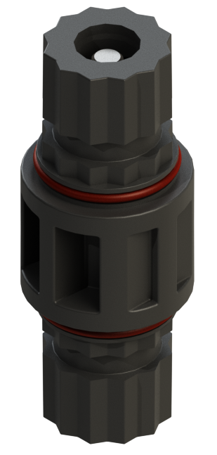 Адаптер BORIKA FASTen Ah265 чорний із зовнішніми шліцами 30° для з'єднання двох замків (01.17.039.01.01), фото 1