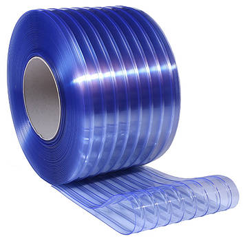 ПВХ стрічка для завіс HeyTEX ребриста 400x4 мм прозора