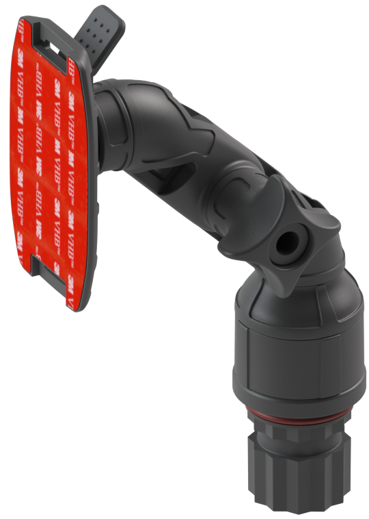 Поворотно-нахильна платформа BORIKA FASTen MAx021 чорна з 3M VHB стрічкою і тримачем (01.06.001.02.01), фото 1