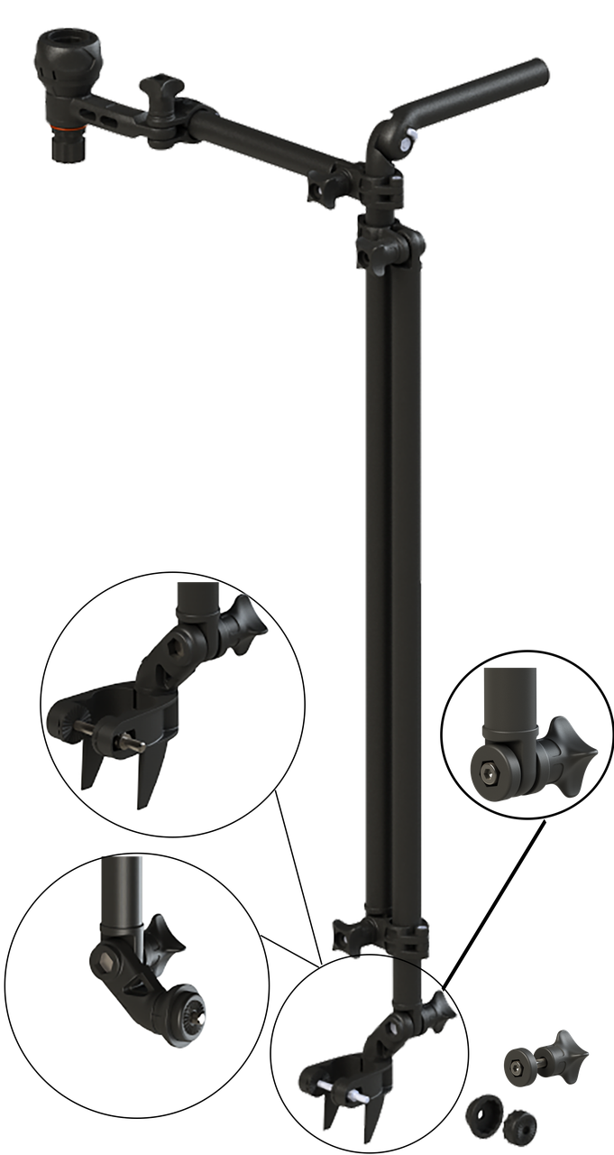 Універсальний бортовий тримач датчика ехолота (трансдьюсера) BORIKA FASTen LSp1100 з замком (01.04.042.01.06), фото 1