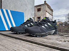 Чоловічі кросівки Adidas Marathon TR 26 Graphite Lime темно-сірі з салатовим, фото 3