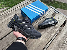Чоловічі кросівки Adidas Marathon TR 26 Graphite Lime темно-сірі з салатовим, фото 4