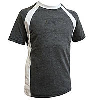 Спортивная футболка серая + белая для мальчика Размеры: 7,8,9,10,11 лет (27031-2)