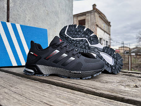Чоловічі кросівки Adidas Marathon TR 26 Graphite Red темно-сірі з червоним, фото 1