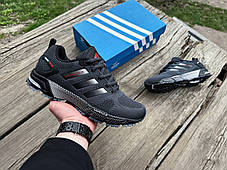 Чоловічі кросівки Adidas Marathon TR 26 Graphite Red темно-сірі з червоним, фото 4