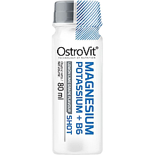 Магній калій OstroVit Magnesium Potassium + B6 Shot 80 ml