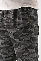 Штани спортивні чоловічі прямі Штани камуфляжні XL-5XL Синьо-сірий, фото 4