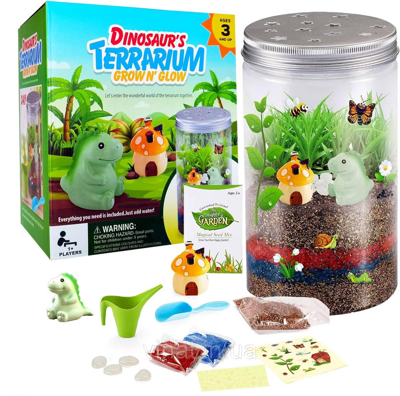 Набір для дітей Чарівний сад у колбі Terrarium
