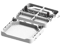 Модульный стол органайзер BORIKA FASTen Tm450 белый размер М (01.07.007.01.04)