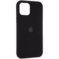Чехол Fiji Silicone Case для Apple iPhone 13 бампер накладка Soft Touch с микрофиброй Black