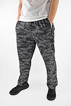 Штани спортивні чоловічі прямі Штани камуфляжні XL-5XL Синьо-сірий, фото 2