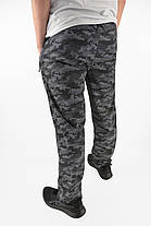 Штани спортивні чоловічі прямі Штани камуфляжні XL-5XL Синьо-сірий, фото 3