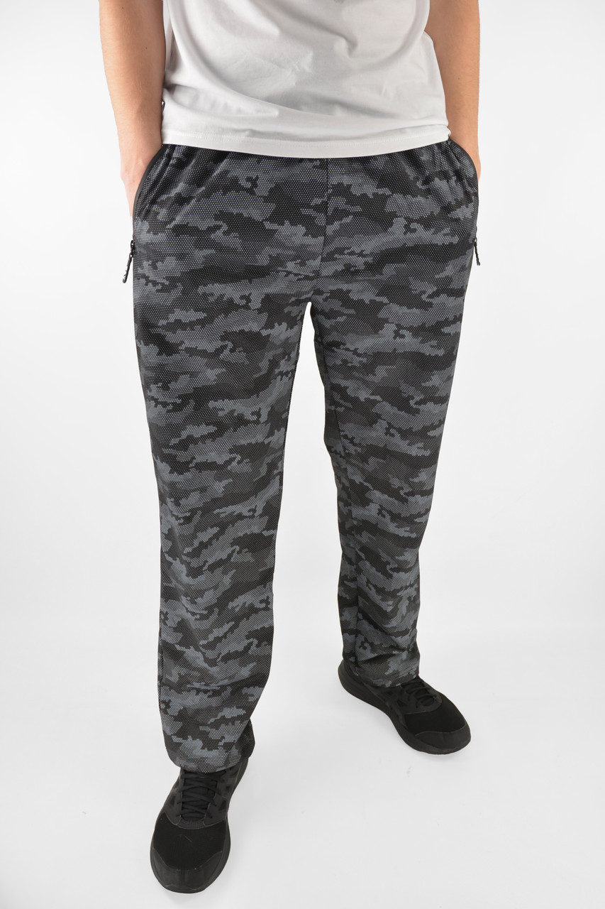 Штани спортивні чоловічі прямі Штани камуфляжні XL-5XL Синьо-сірий