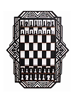 Деревянные настенные шахматы mr. Craft "Diamond" 525*425*50 мм