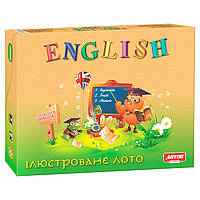 Детская обучающая настольная игра - Лото Английский язык ENGLISH