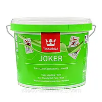 Фарба акрилатна водоемульсійна TIKKURILA Joker, база А шовковистий мат білий 9 л 12,1 кг