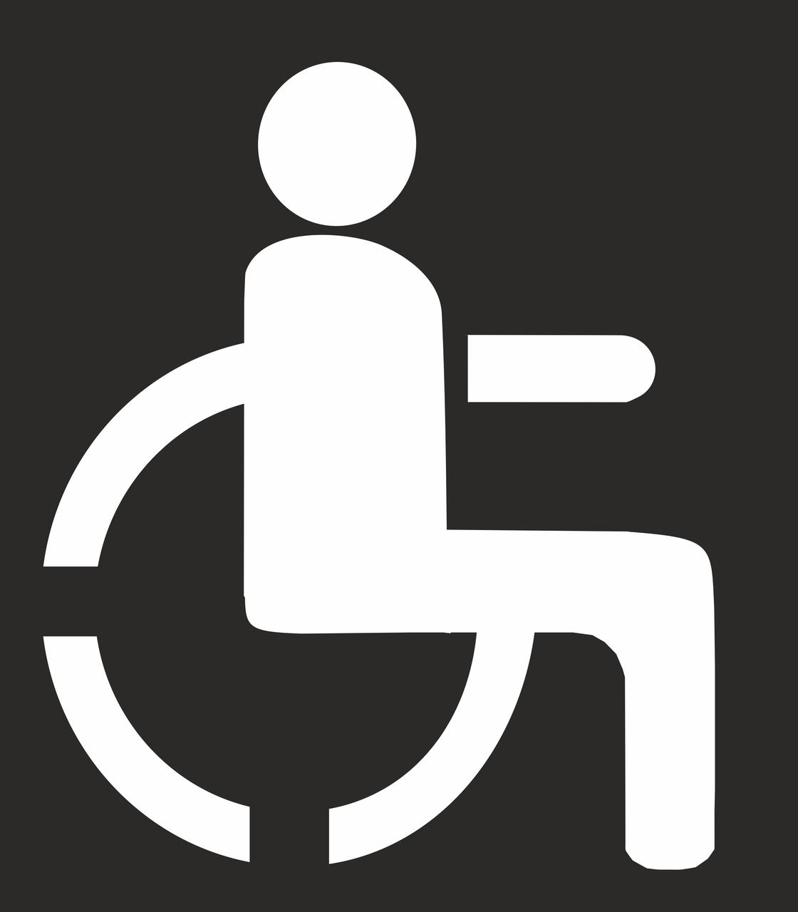 Трафарет дорожньої розмітки 1.35 Місць для паркування індивідуального ТЗ осіб з інвалідністю 1280*1460 мм
